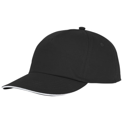 Picture of STYX 5 PANEL SANDWICH CAP in Solid Black