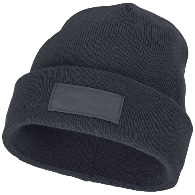 Picture of BOREAS BEANIE with Patch in Storm Grey.