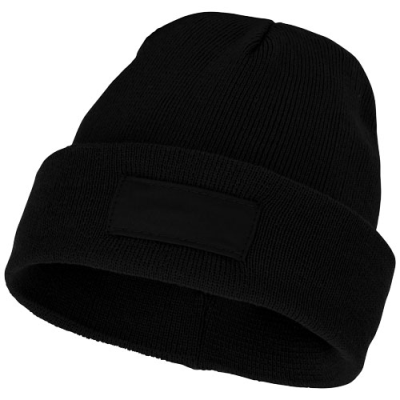 Picture of BOREAS BEANIE with Patch in Solid Black.