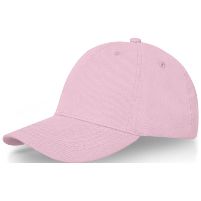 Picture of DAVIS 6 PANEL CAP in Light Pink.