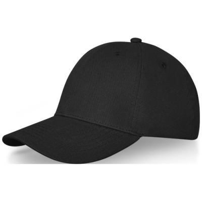 Picture of DAVIS 6 PANEL CAP in Solid Black.