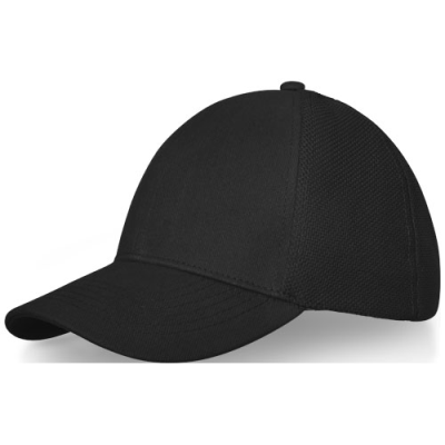 Picture of DRAKE 6 PANEL TRUCKER CAP in Solid Black.