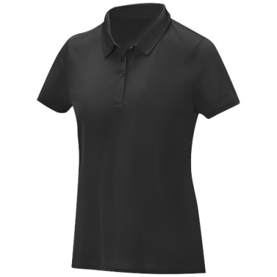 Picture of DEIMOS SHORT SLEEVE LADIES COOL FIT POLO in Solid Black.