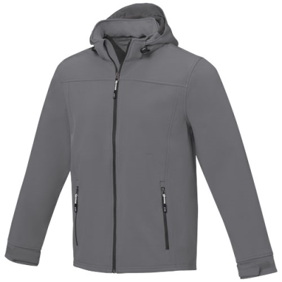 Picture of LANGLEY MENS SOFTSHELL JACKET in Steel Grey.