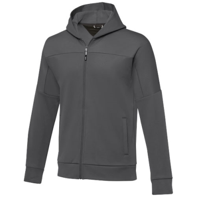 Picture of NUBIA MENS PERFORMANCE FULL ZIP KNIT JACKET in Storm Grey.