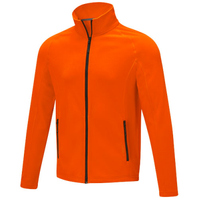 Picture of ZELUS MENS FLEECE JACKET in Orange.