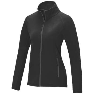 Picture of ZELUS LADIES FLEECE JACKET in Solid Black.