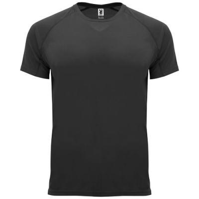 Picture of BAHRAIN SHORT SLEEVE CHILDRENS SPORTS TEE SHIRT in Solid Black.