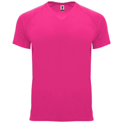 Picture of BAHRAIN SHORT SLEEVE CHILDRENS SPORTS TEE SHIRT in Pink Fluor.