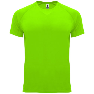Picture of BAHRAIN SHORT SLEEVE CHILDRENS SPORTS TEE SHIRT in Fluor Green.