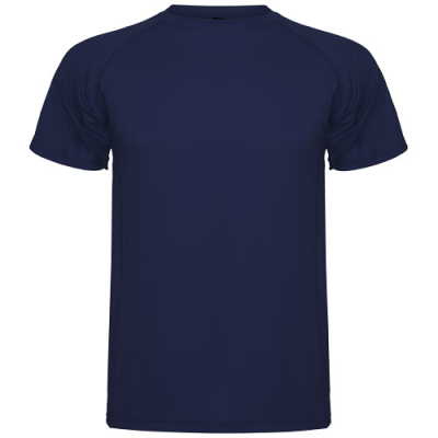 Picture of MONTECARLO SHORT SLEEVE CHILDRENS SPORTS TEE SHIRT in Navy Blue.