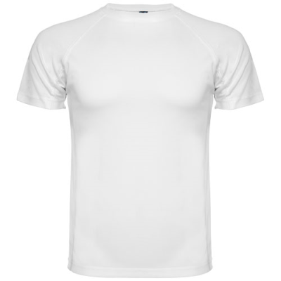 Picture of MONTECARLO SHORT SLEEVE CHILDRENS SPORTS TEE SHIRT in White.
