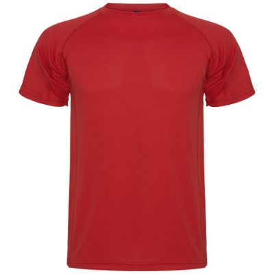 Picture of MONTECARLO SHORT SLEEVE CHILDRENS SPORTS TEE SHIRT in Red.