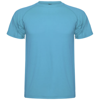 Picture of MONTECARLO SHORT SLEEVE CHILDRENS SPORTS TEE SHIRT in Turquois.