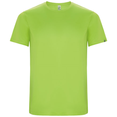 Picture of IMOLA SHORT SLEEVE CHILDRENS SPORTS TEE SHIRT in Lime  &  Green Lime