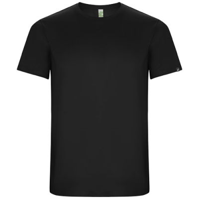 Picture of IMOLA SHORT SLEEVE CHILDRENS SPORTS TEE SHIRT in Solid Black.
