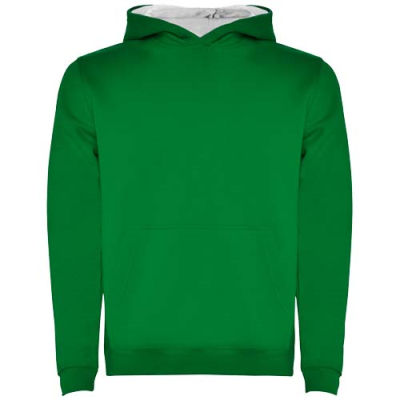 Picture of URBAN CHILDRENS HOODED HOODY in Kelly Green & White