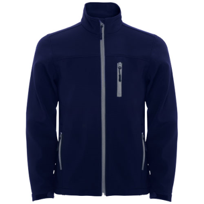 Picture of ANTARTIDA CHILDRENS SOFTSHELL JACKET in Navy Blue.