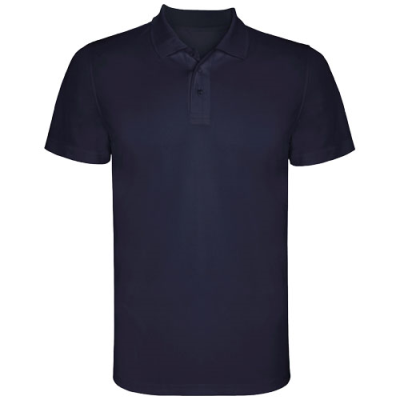 Picture of MONZHA SHORT SLEEVE MENS SPORTS POLO in Navy Blue