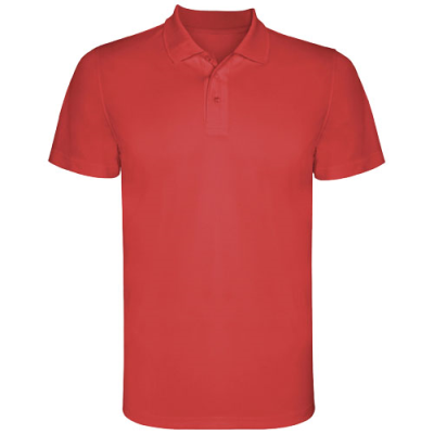 Picture of MONZHA SHORT SLEEVE MENS SPORTS POLO in Red