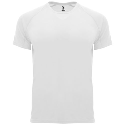 Picture of BAHRAIN SHORT SLEEVE MENS SPORTS TEE SHIRT in White.