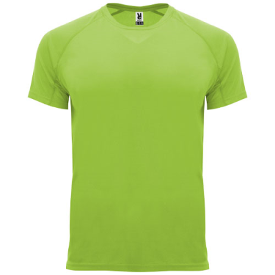 Picture of BAHRAIN SHORT SLEEVE MENS SPORTS TEE SHIRT in Lime  &  Green Lime