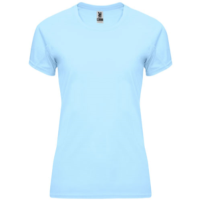 Picture of BAHRAIN SHORT SLEEVE LADIES SPORTS TEE SHIRT in Light Blue.