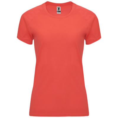 Picture of BAHRAIN SHORT SLEEVE LADIES SPORTS TEE SHIRT in Fluor Coral.