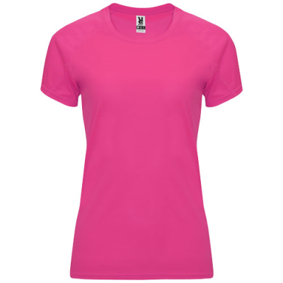 Picture of BAHRAIN SHORT SLEEVE LADIES SPORTS TEE SHIRT in Pink Fluor.