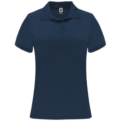 Picture of MONZHA SHORT SLEEVE LADIES SPORTS POLO in Navy Blue.