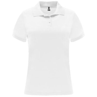 Picture of MONZHA SHORT SLEEVE LADIES SPORTS POLO in White.