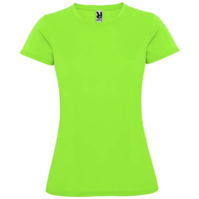 Picture of MONTECARLO SHORT SLEEVE LADIES SPORTS TEE SHIRT in Lime  &  Green Lime