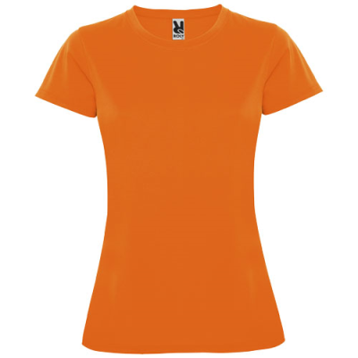 Picture of MONTECARLO SHORT SLEEVE LADIES SPORTS TEE SHIRT in Fluor Orange.