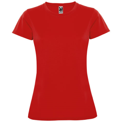 Picture of MONTECARLO SHORT SLEEVE LADIES SPORTS TEE SHIRT in Red.