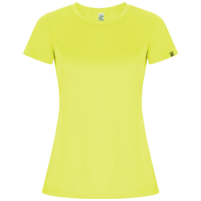 Picture of IMOLA SHORT SLEEVE LADIES SPORTS TEE SHIRT in Fluor Yellow.