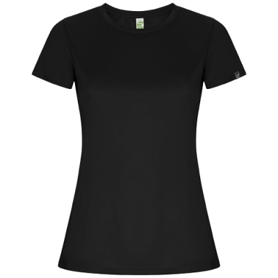 Picture of IMOLA SHORT SLEEVE LADIES SPORTS TEE SHIRT in Solid Black.
