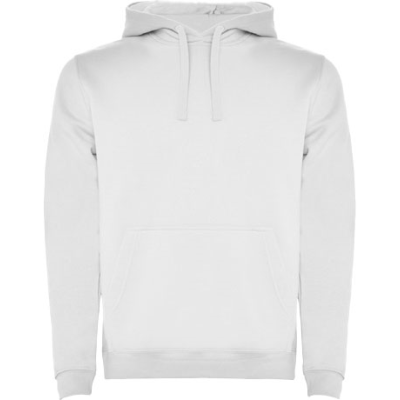 Picture of URBAN MENS HOODED HOODY in White.