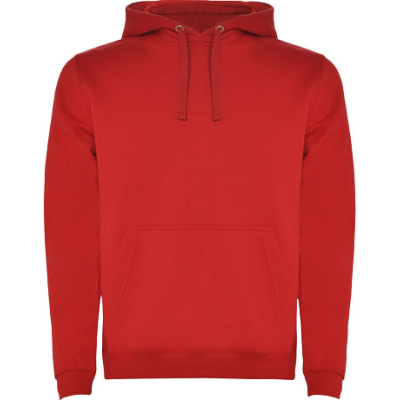 Picture of URBAN MENS HOODED HOODY in Red.