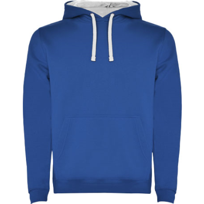 Picture of URBAN MENS HOODED HOODY in Royal & White