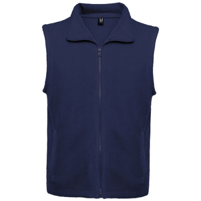 Picture of BELLAGIO UNISEX FLEECE BODYWARMER in Navy Blue.