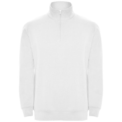 Picture of ANETO QUARTER ZIP SWEATER in White