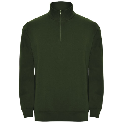 Picture of ANETO QUARTER ZIP SWEATER in Dark Green