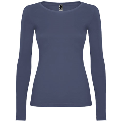 Picture of EXTREME LONG SLEEVE LADIES TEE SHIRT in Blue Denim.