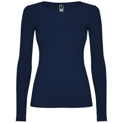 Picture of EXTREME LONG SLEEVE LADIES TEE SHIRT in Navy Blue.