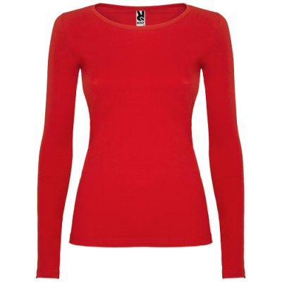 Picture of EXTREME LONG SLEEVE LADIES TEE SHIRT in Red.
