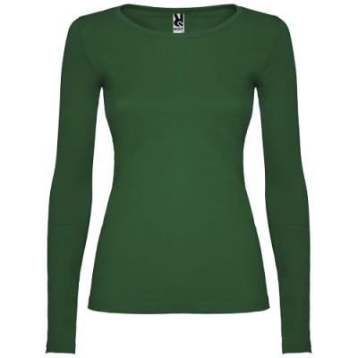 Picture of EXTREME LONG SLEEVE LADIES TEE SHIRT in Dark Green.