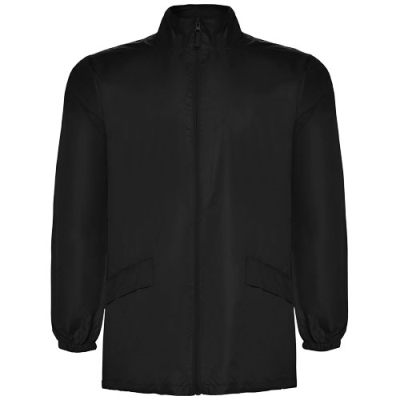 Picture of ESCOCIA UNISEX LIGHTWEIGHT RAIN JACKET in Solid Black.