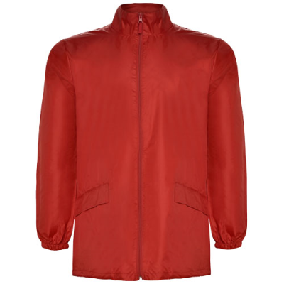 Picture of ESCOCIA UNISEX LIGHTWEIGHT RAIN JACKET in Red.