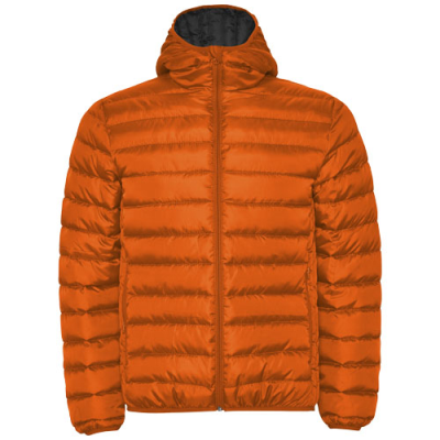 Picture of NORWAY MENS THERMAL INSULATED JACKET in Vermillon Orange.