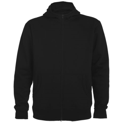 Picture of MONTBLANC UNISEX FULL ZIP HOODED HOODY in Solid Black.